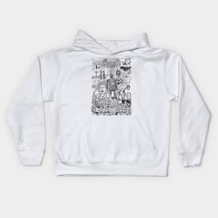 Folk Horror - B&W Kids Hoodie